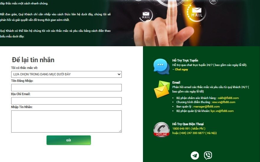 Luôn luôn hỗ trợ người chơi 24/7